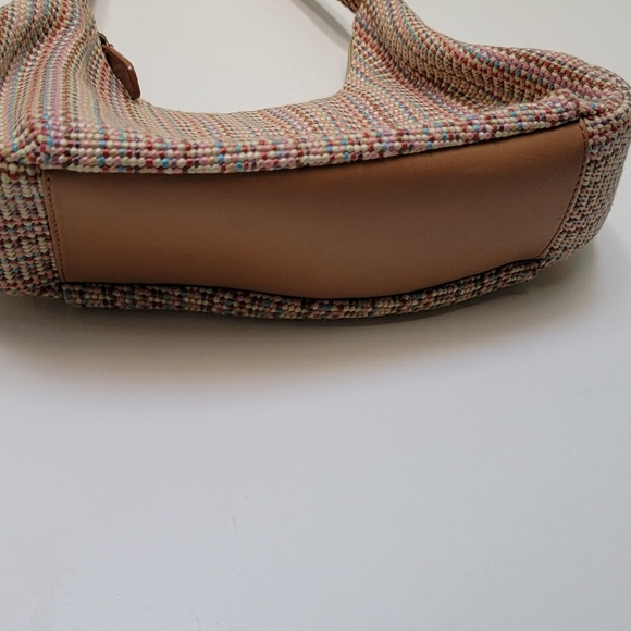 Fossil Multicolor Weave Purse w/ Braided Leather Strap - Picture 6 of 10
